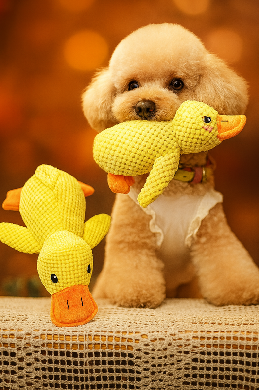 Plush Duck Companion Pet Pillow