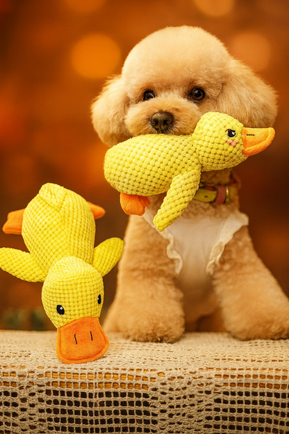 Plush Duck Companion Pet Pillow